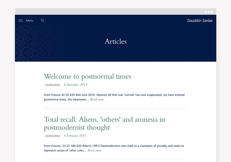 Zia browser view