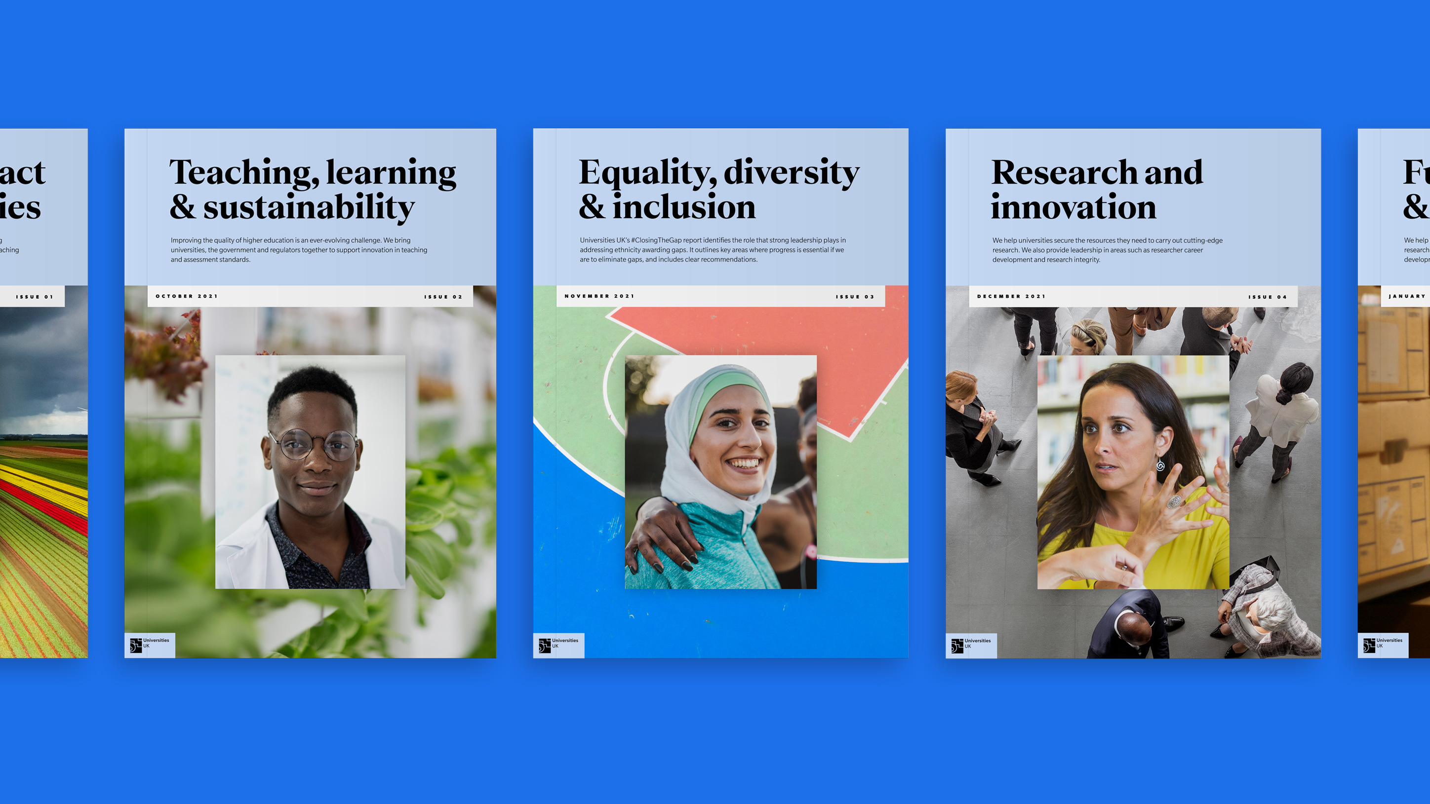 UUK Rebrand - Magazine duo