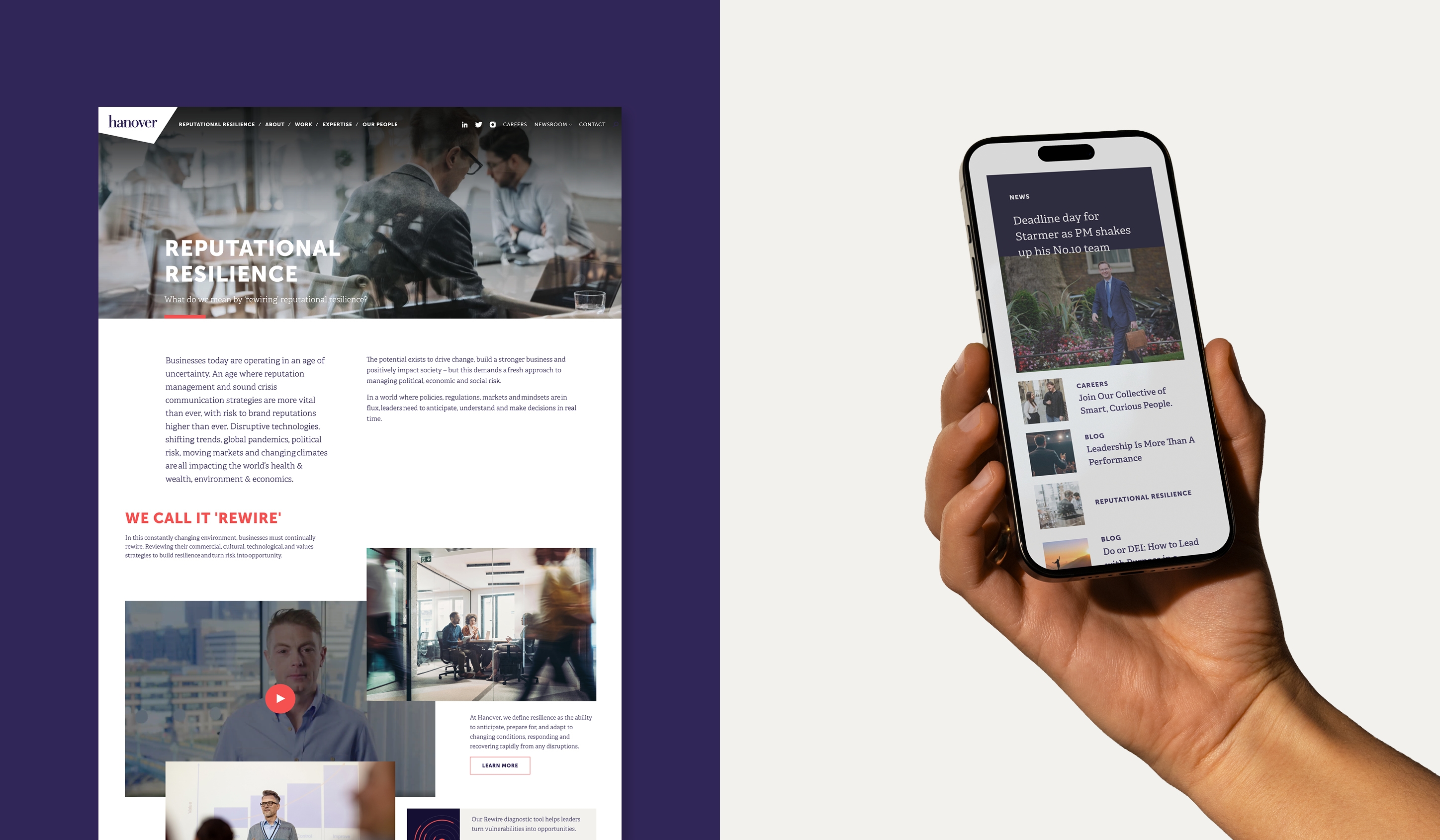 Hanover - Mobile and Desktop