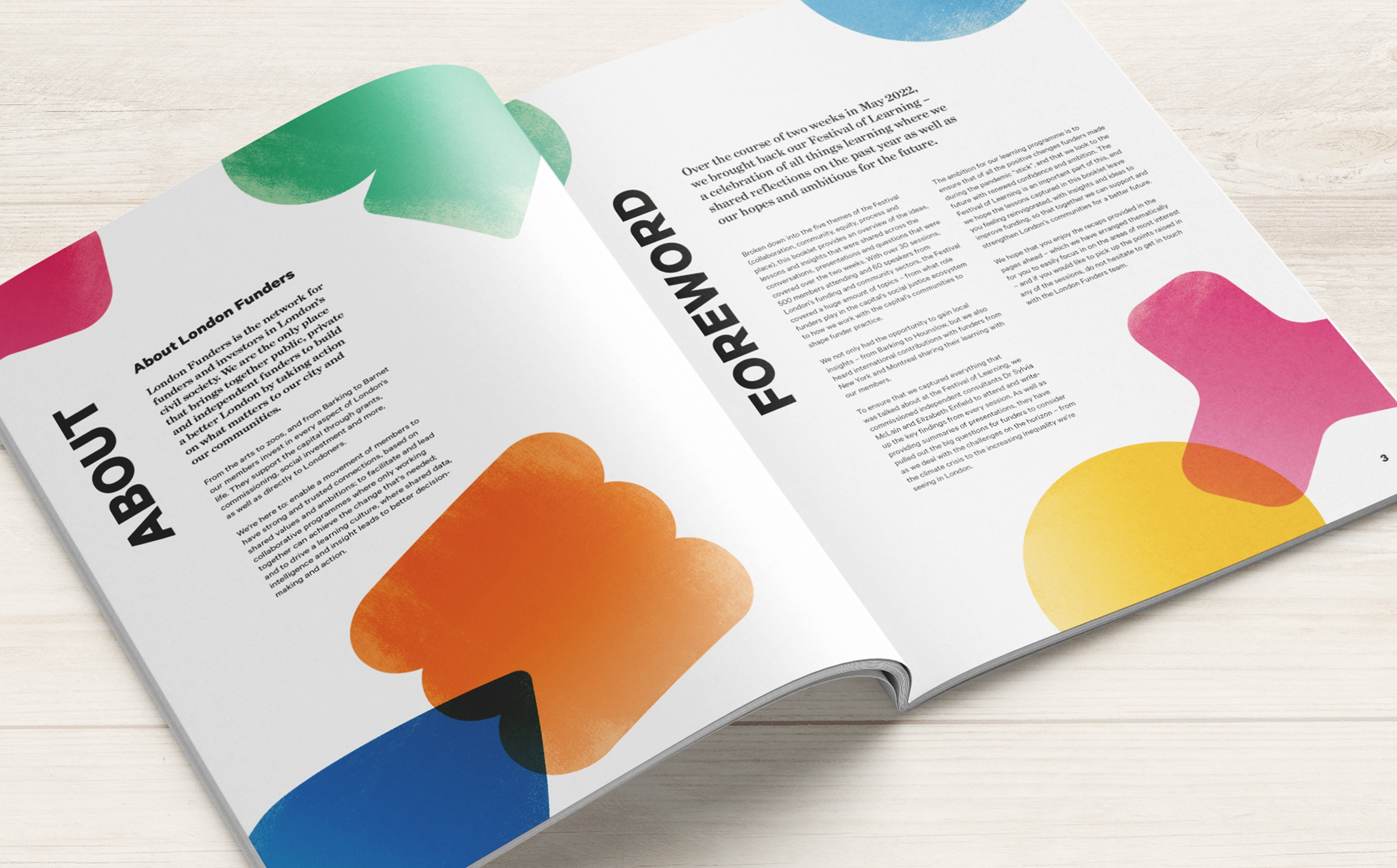 Festival of learning booklet visual