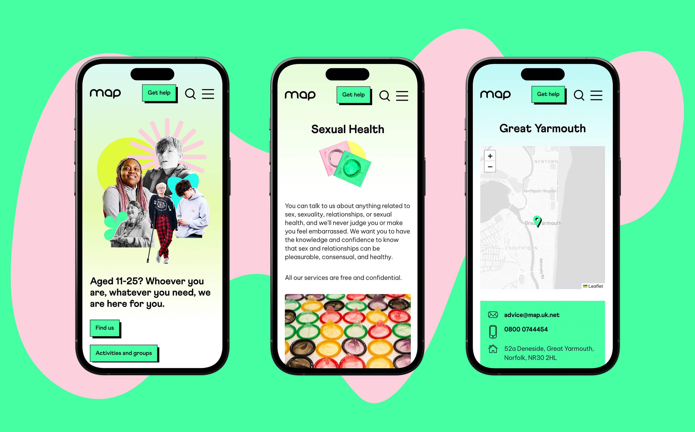 Map phones