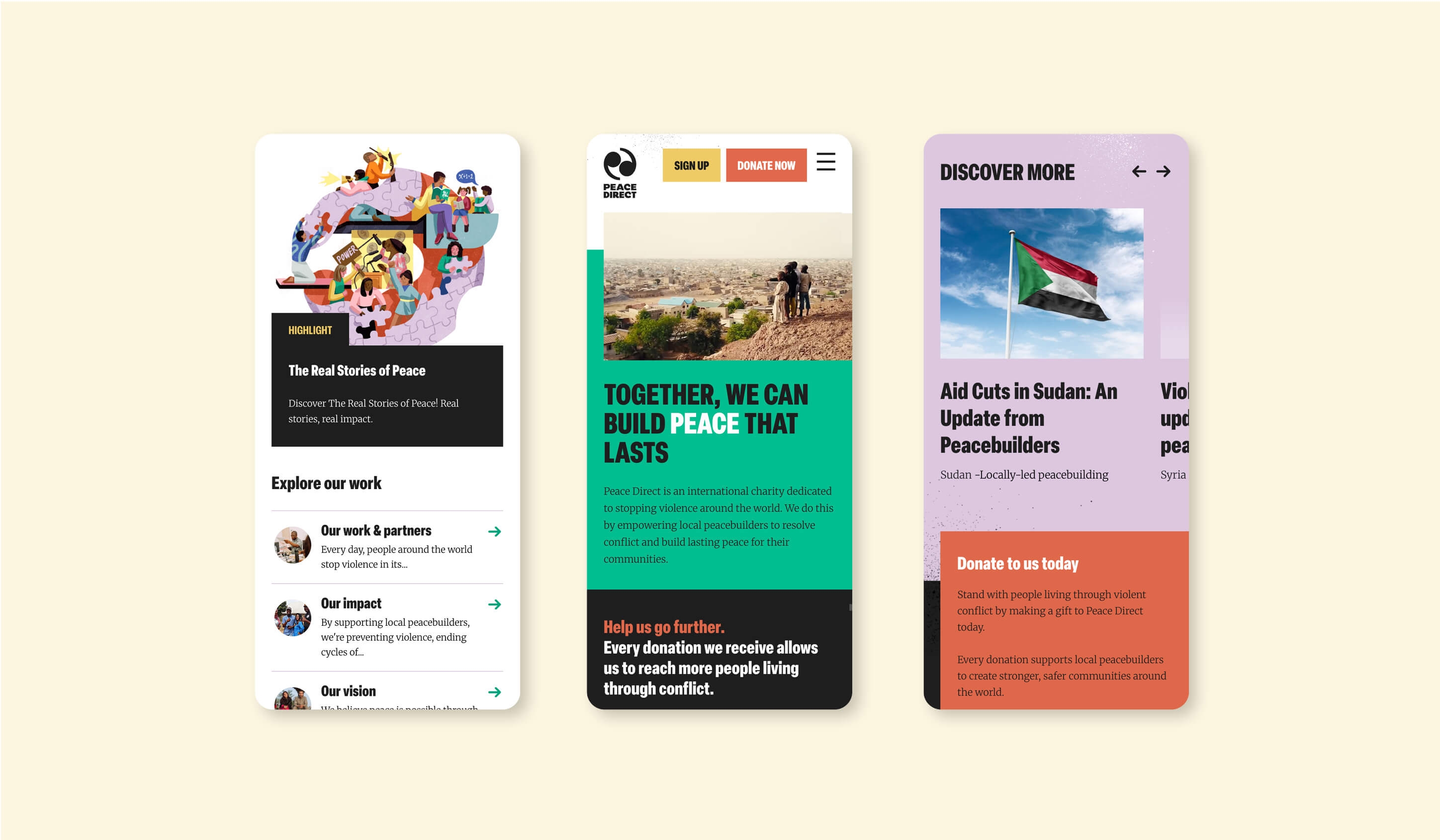 Peace Direct - Mobile x 3