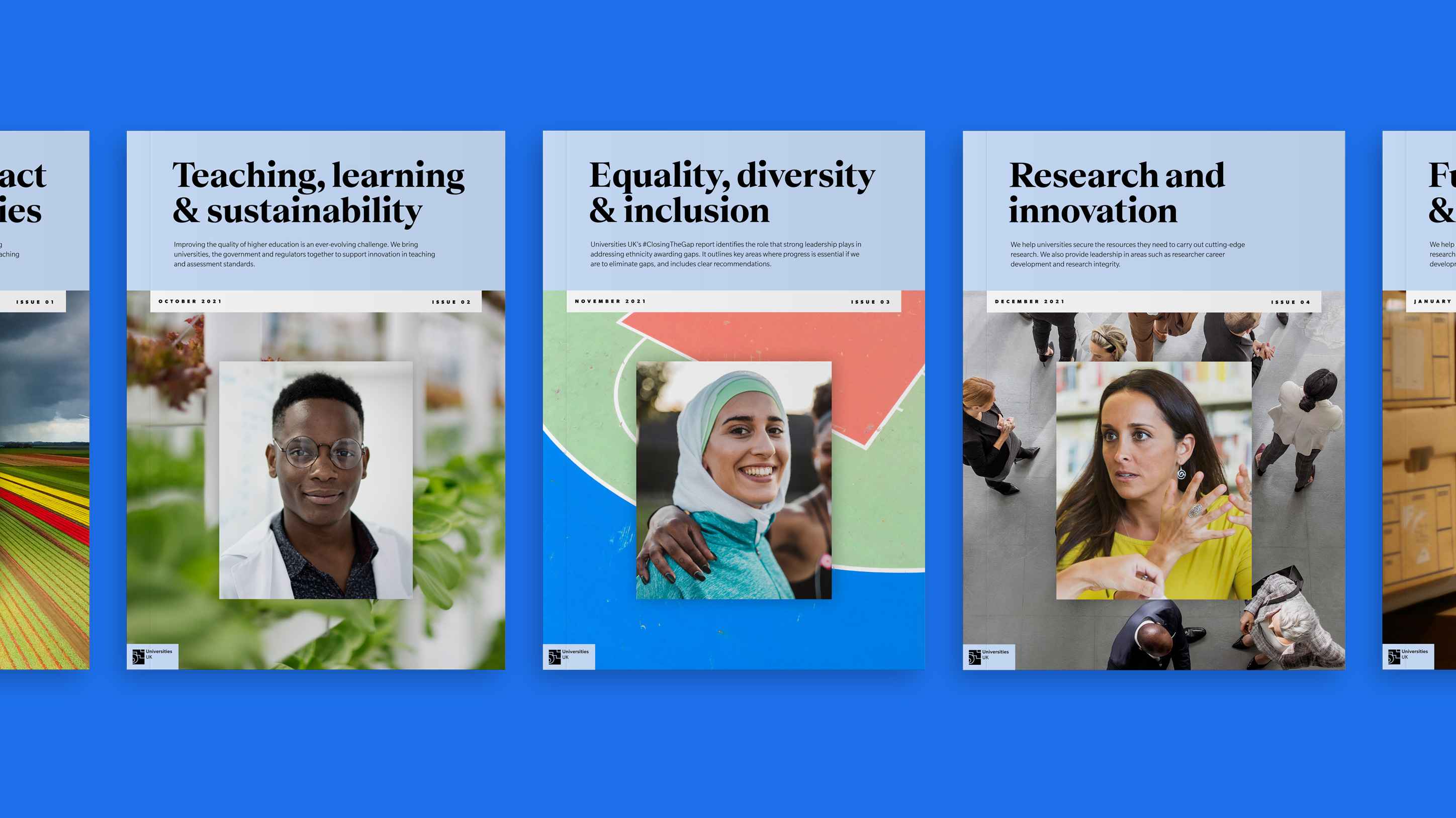 UUK Rebrand - Magazine duo