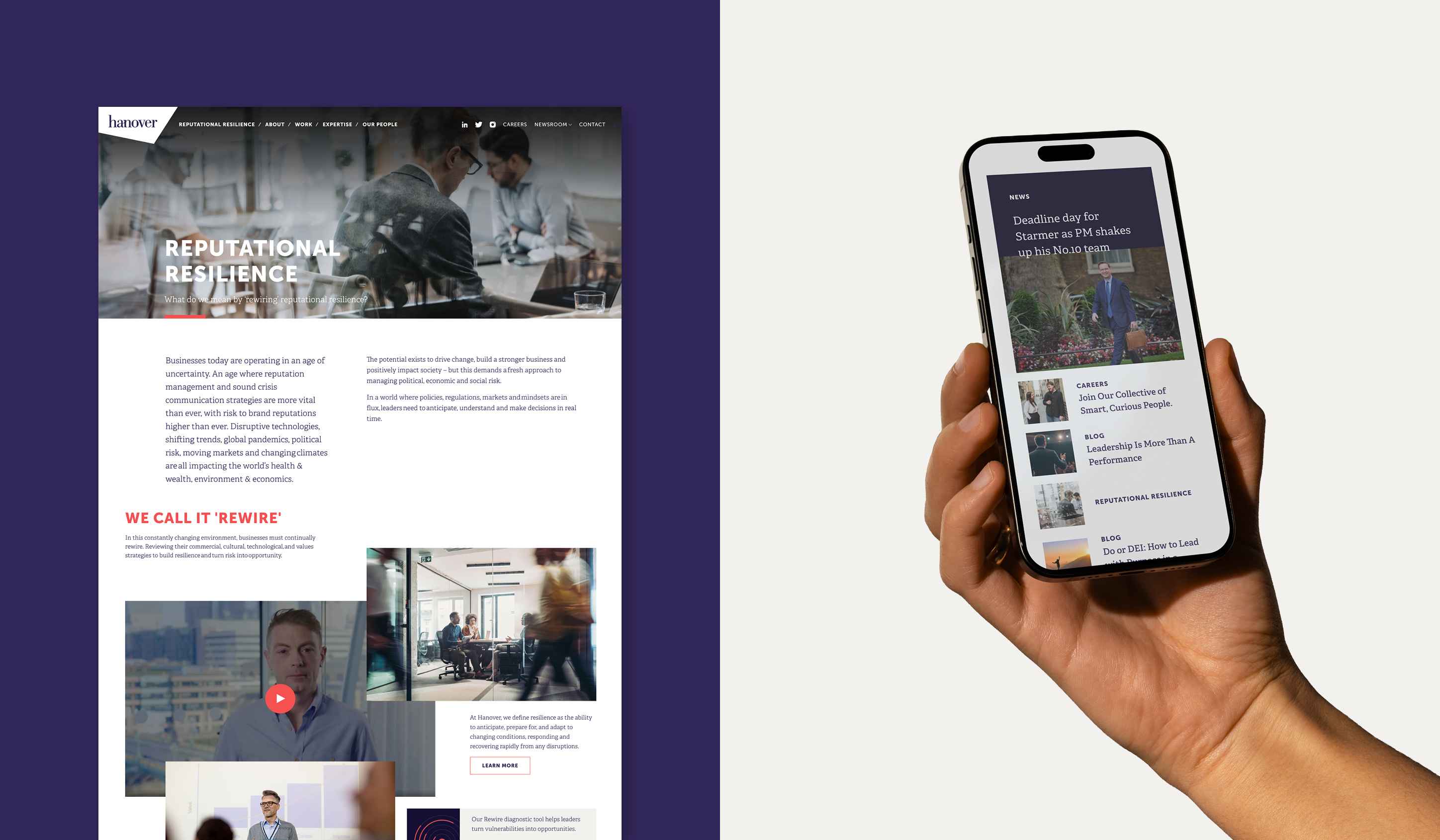 Hanover - Mobile and Desktop