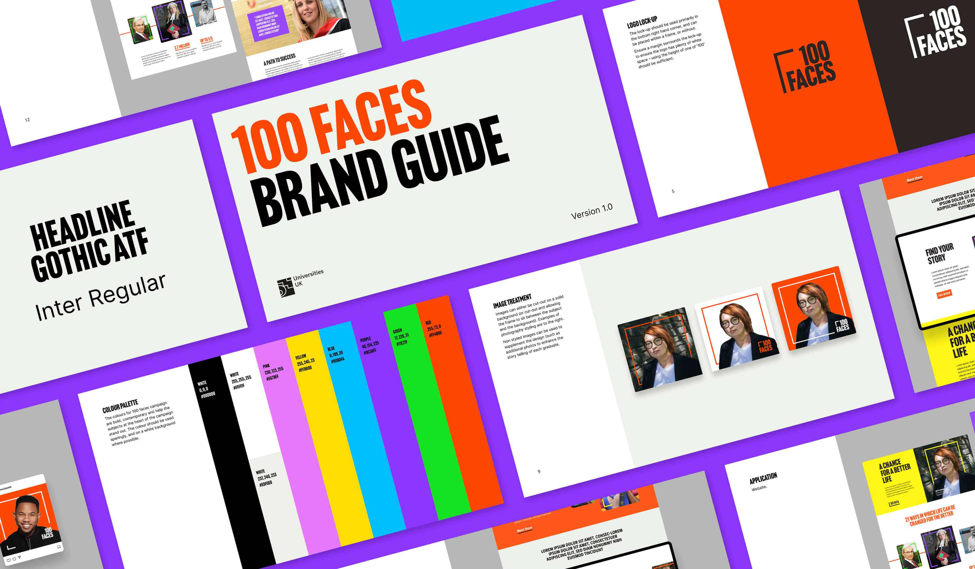 100 Faces - Brand guidelines