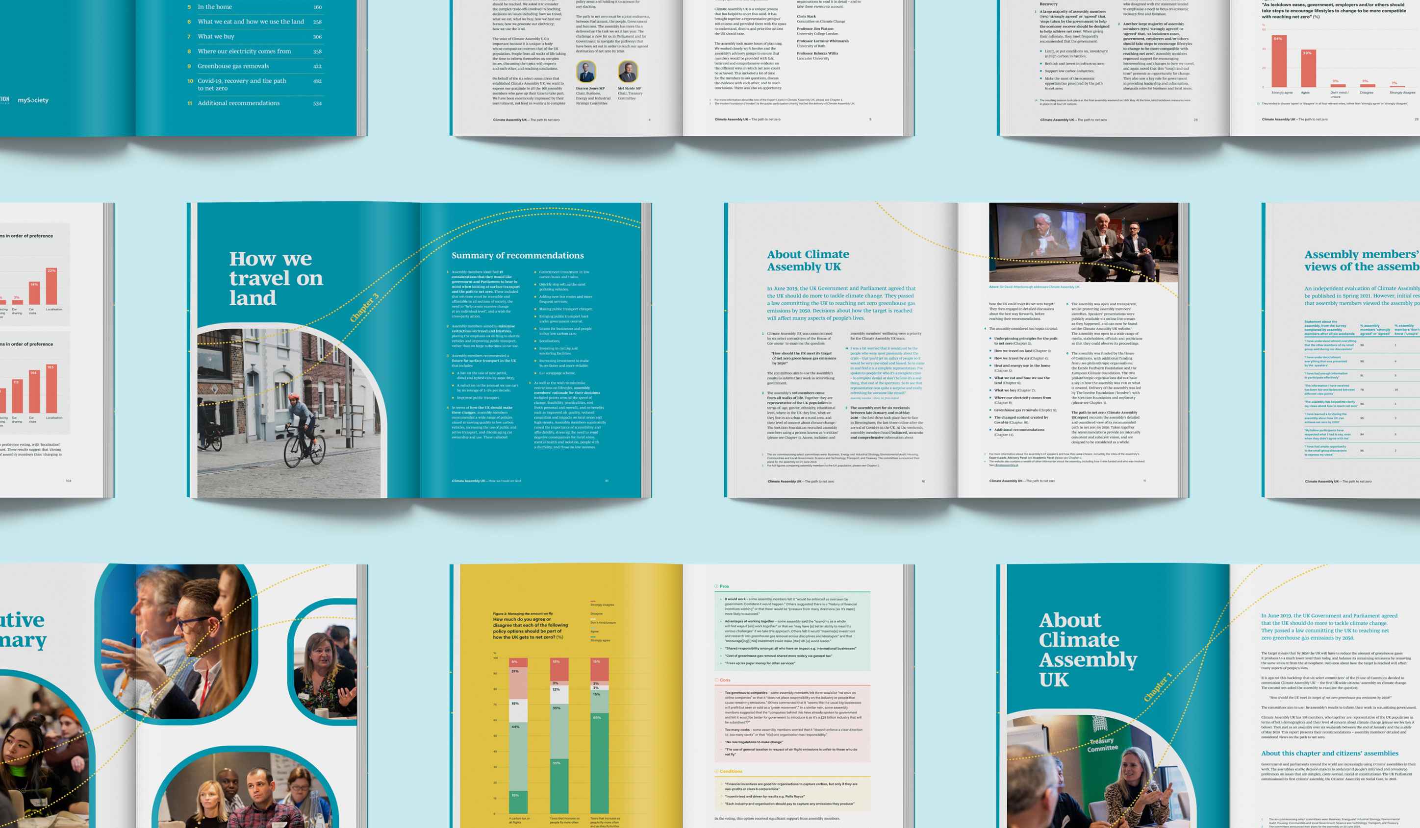 Climate Assembly - multiple spreads