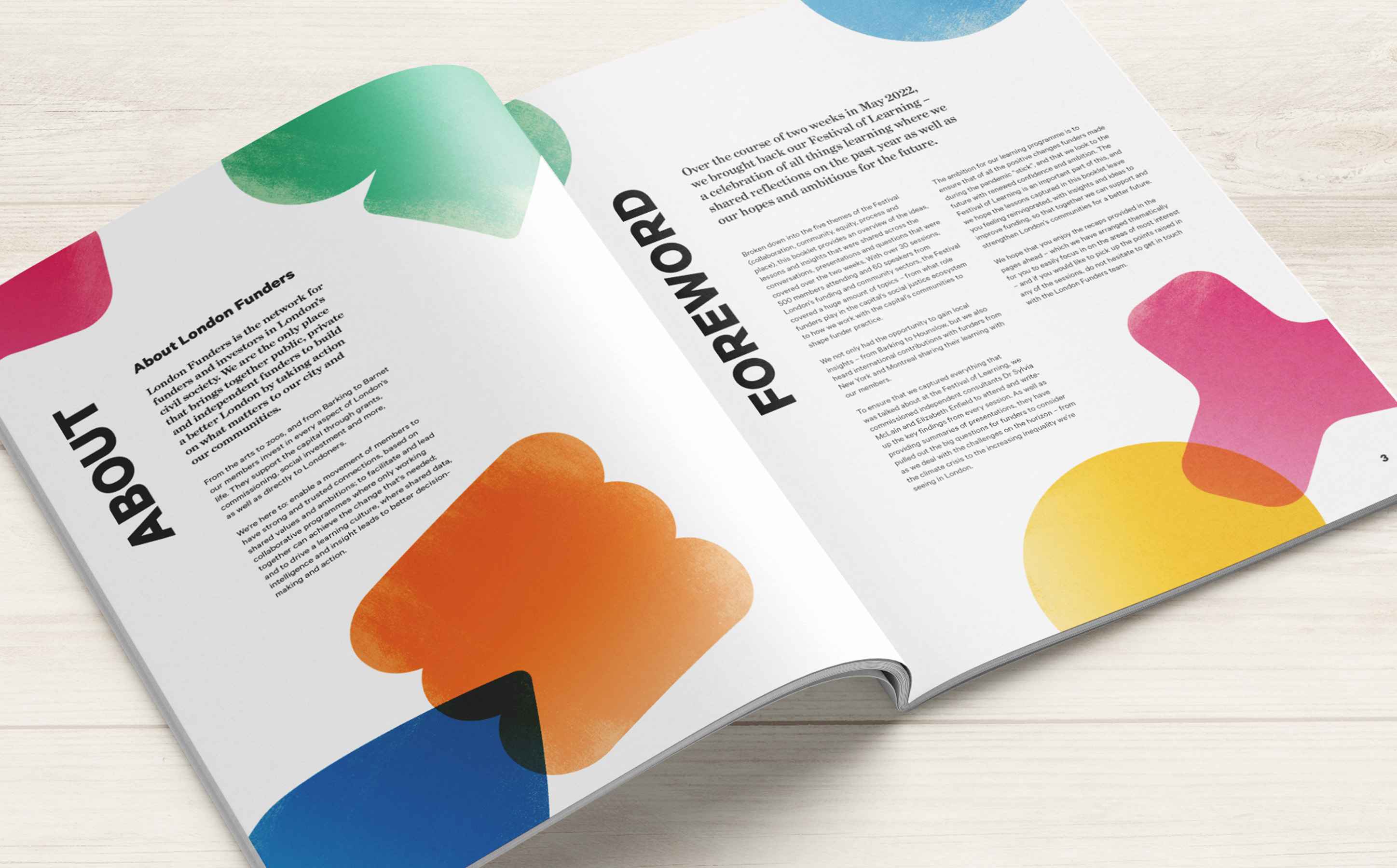 Festival of learning booklet visual