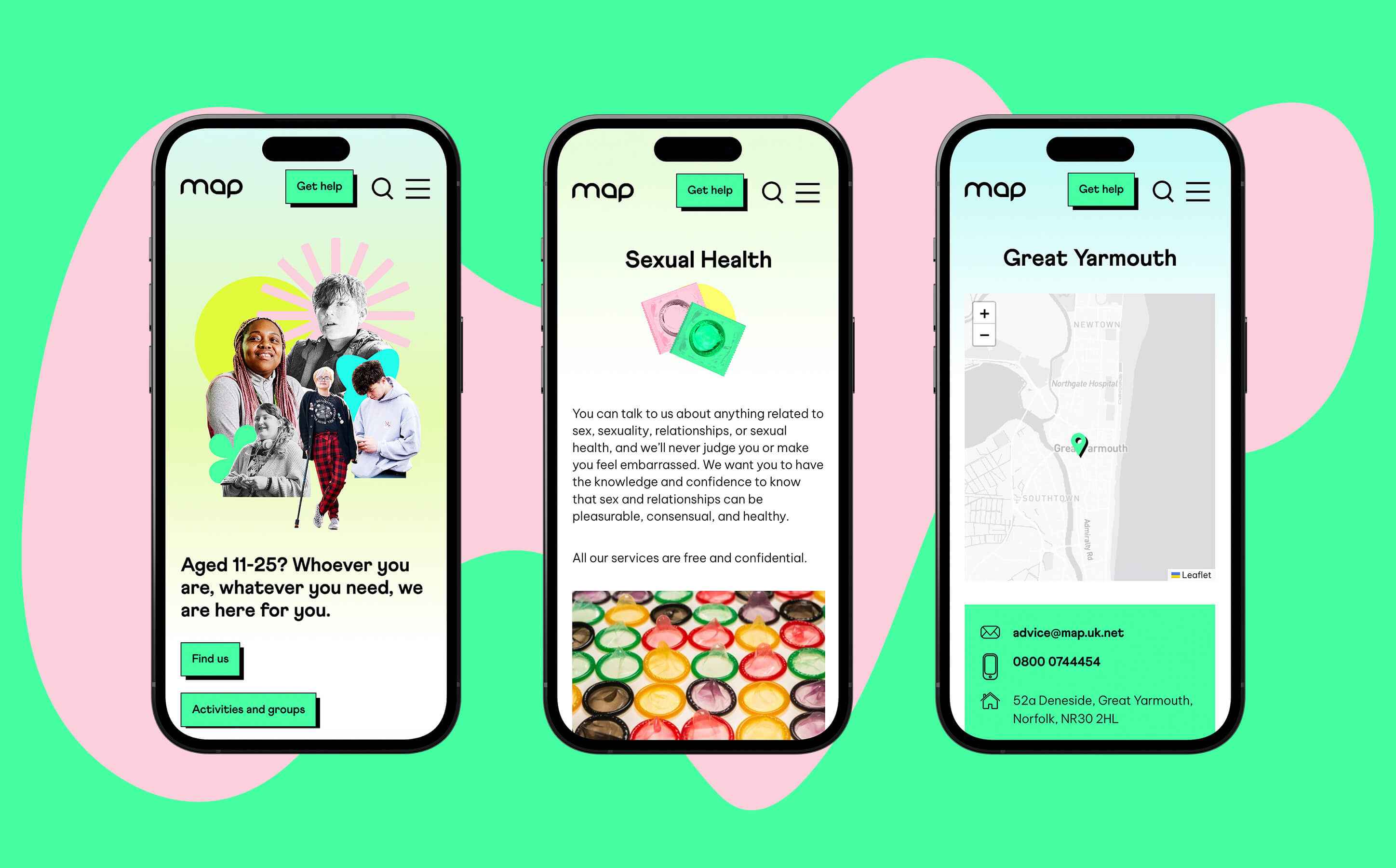 Map phones