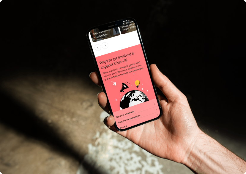 UNA Mobile hand