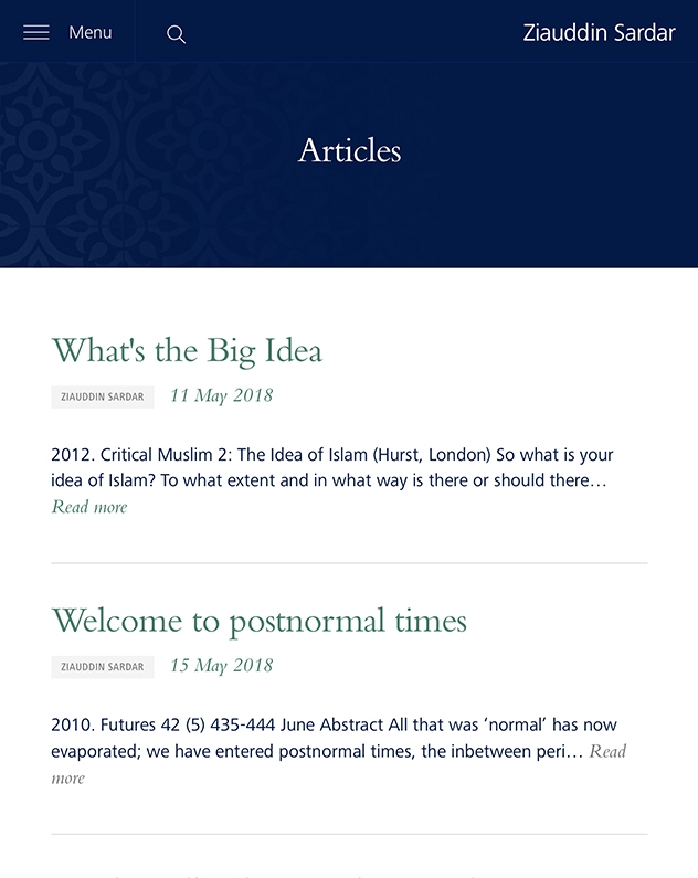 Zia website iPads