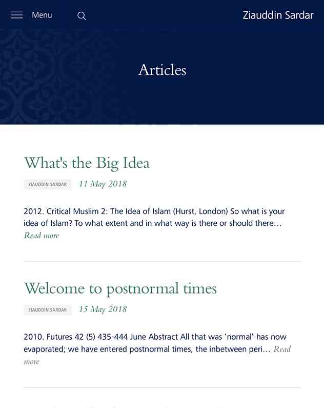 Zia website iPads